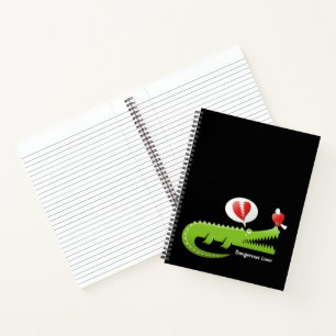 Alligator in der Liebe Notizblock