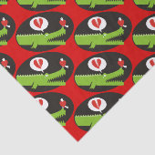 Alligator in der Liebe Seidenpapier (Ausschnitt)