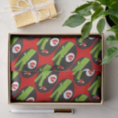Alligator in der Liebe Seidenpapier (Geschenk)