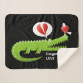Alligator in der Liebe Sherpadecke (Vorderseite (Horizontal))
