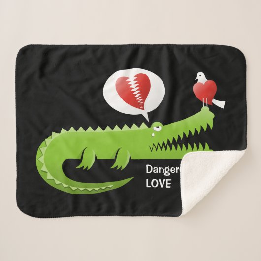 Alligator in der Liebe Sherpadecke (Vorderseite (Horizontal))