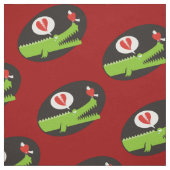 Alligator in der Liebe Stoff (Muster)