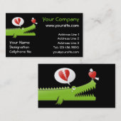 Alligator in der Liebe Visitenkarte (Vorne/Hinten)