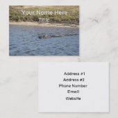 Alligator in der Water Business Card Visitenkarte (Vorne/Hinten)