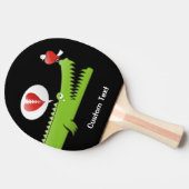 Alligator in Liebe Ping Pong Paddle Tischtennis Schläger (Seitenansicht)