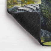 Alligator in Sumpf Bull Gator Mousepad (Ecke)