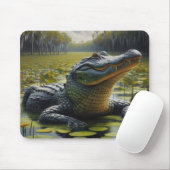 Alligator in Sumpf Bull Gator Mousepad (Mit Mouse)