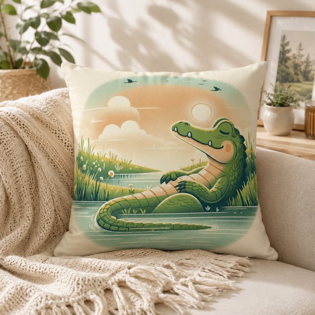 Alligator-Inspiriert Pillow Kissen (Alligator-Inspired Pillow)