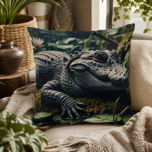 Alligator-inspiriertes Kissen