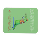 Alligator Investigator Vest Crocodile Animal Funny Magnet (Horizontal)