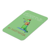 Alligator Investigator Vest Crocodile Animal Funny Magnet (Linke Seite)