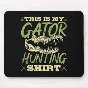 Alligator Jäger Jägergeschenk Mousepad