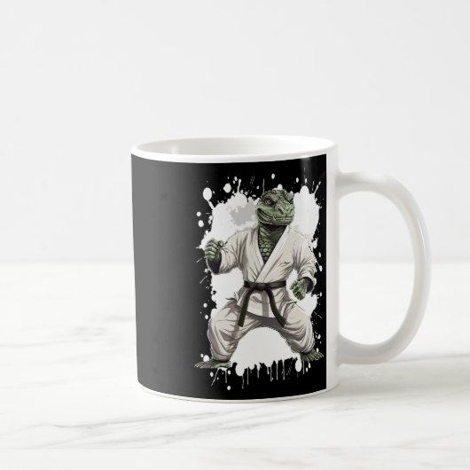 Alligator Karate Tierkämpfer Judo  Kaffeetasse (Rechts)