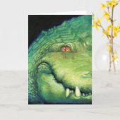 Alligator Karte (Gelbe Blume)