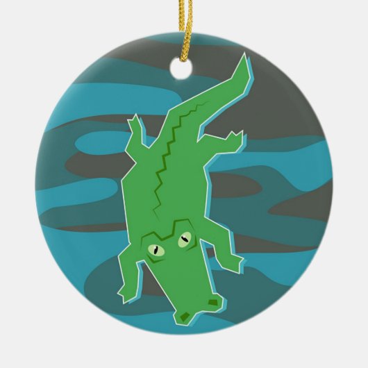 Alligator Keramikornament (Vorne)