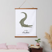 Alligator Kinderzimmer Wall Art Wandteppich Mit Holzrahmen (Schlafzimmer)