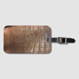 Alligator Krokodil-Bild ist Lederaussehen ähnlich Gepäckanhänger