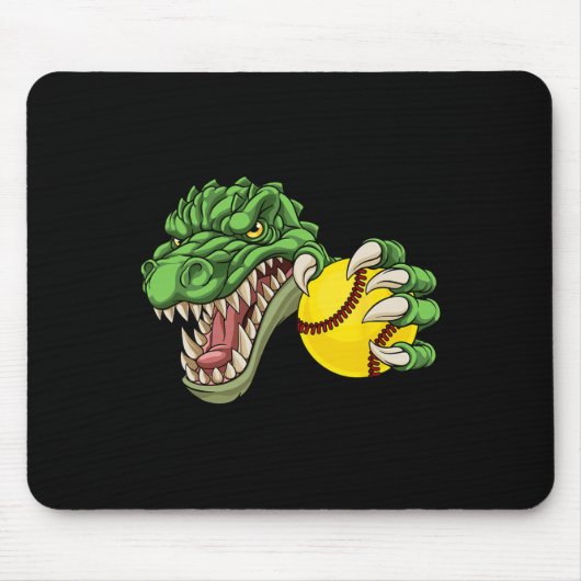 Alligator Krokodil Dinosaur Softll Charakter Mousepad (Vorne)