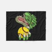 Alligator Krokodil Dinosaurier Softll Charakter  Fleecedecke (Vorderseite (Horizontal))
