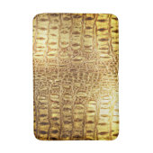 Alligator-/Krokodil-Haut-glänzendes Gold Badematte (Vorderseite Vertikal)