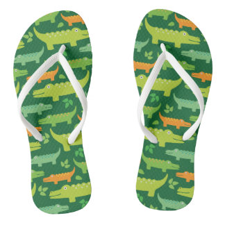 Alligator Krokodile Animes Flip Flops Badesandalen