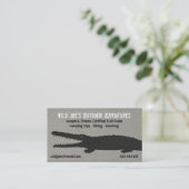 Alligator | Krokodile auf Holzstil Visitenkarte (Stehend Vorderseite)