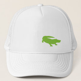 Alligator Krokodile Grüner Preppy Fun Adult Truckerkappe