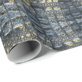 Alligator Krokodile Reptile Muster Skin Geschenkpapier (Rolleneckpunkt)