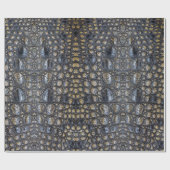 Alligator Krokodile Reptile Muster Skin Geschenkpapier (Flach)