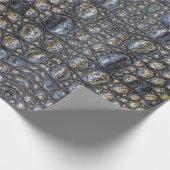 Alligator Krokodile Reptile Muster Skin Geschenkpapier (Ecke)
