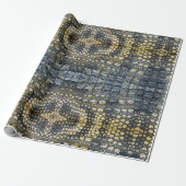 Alligator Krokodile Reptile Muster Skin Geschenkpapier (Ungerollt)