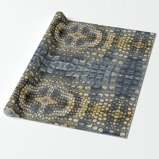 Alligator Krokodile Reptile Muster Skin Geschenkpapier (Ungerollt)