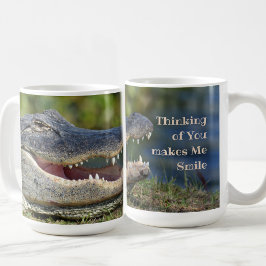 Alligator Lächeln Grinning Gator Fotografisch Kaffeetasse
