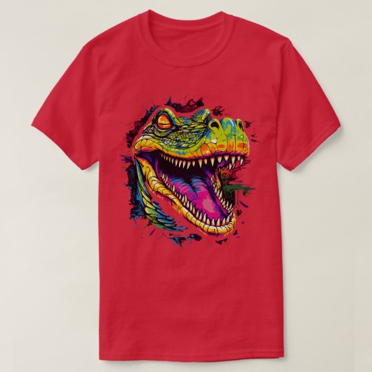 Alligator Lächeln T-Shirt (Design vorne)