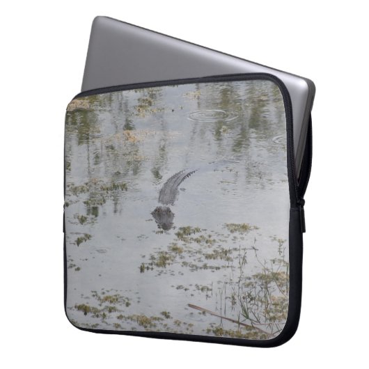 Alligator Laptop Sleeve (Vorderseite Links)