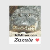 Alligator Laptop Sticker von NC4Ever.com (Blatt)