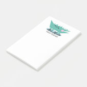 Alligator-Lehrer-Skriptname Post-it Klebezettel (angewinkelt)