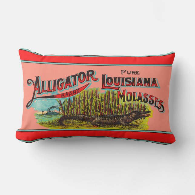 Alligator Louisiana Molasses Lendenkissen (Vorderseite)
