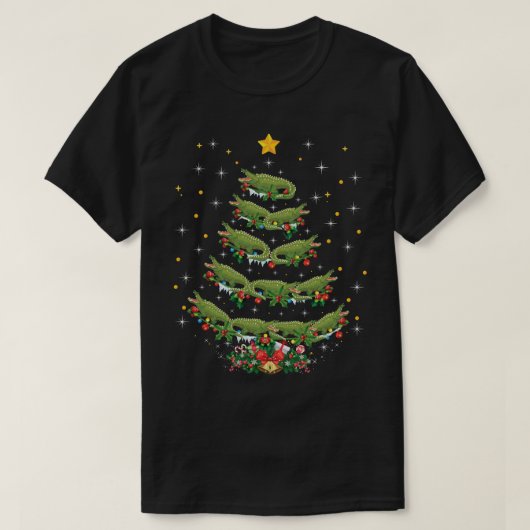 Alligator Lover Xmas Weihnachtsgeschenk Alligator  T-Shirt (Design vorne)