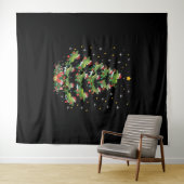 Alligator Lover Xmas Weihnachtsgeschenk Alligator Wandteppich (Beispiel (Horizontal))