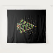 Alligator Lover Xmas Weihnachtsgeschenk Alligator Wandteppich (Vorderseite (Horizontal))