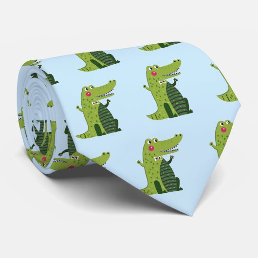 Alligator lustig krawatte (Gerollt)