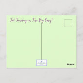 Alligator Mardi Gras Float Postkarte (Rückseite)