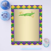 Alligator Mardi Gras Flyer (Einzeln)