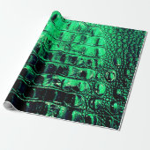 ALLIGATOR METALLIC GREICH GESCHENKPAPIER (Ungerollt)