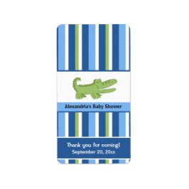 Alligator Miniature Candy Wrappers - Blau/Grün Adressaufkleber