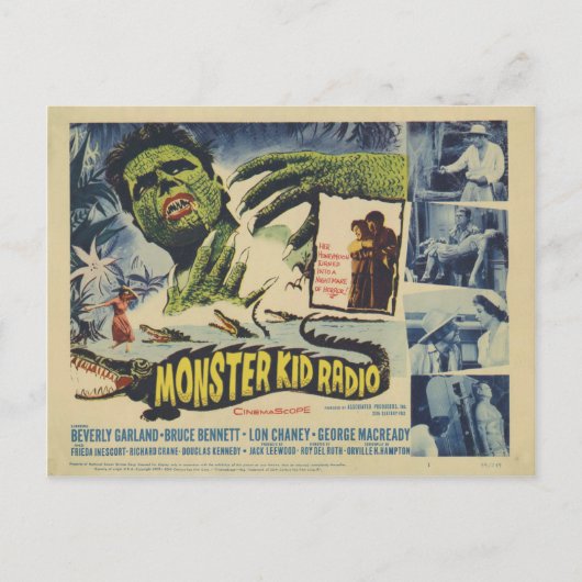 Alligator Monsters from Monster Kid Radio Postcard Postkarte (Vorderseite)
