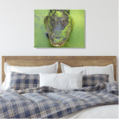 Alligator Nahes Foto, Naturdrucke Leinwanddruck (Insitu (Schlafzimmer))