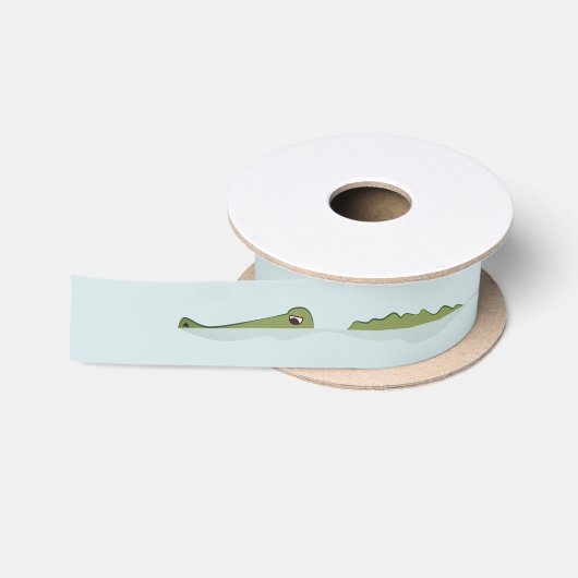 Alligator (Naturszene) Satinband (Spule)