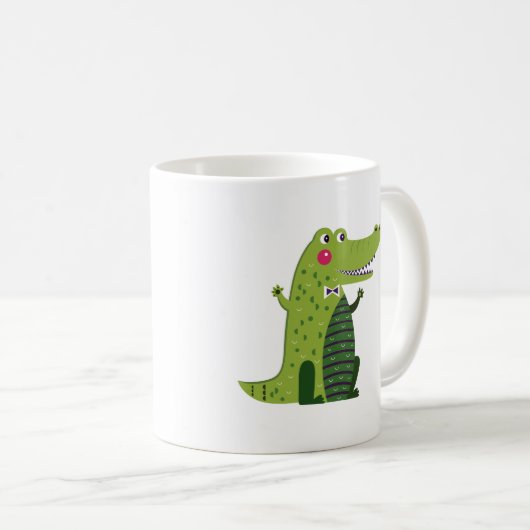 Alligator Niedlich Coffee Tasse (VorderseiteRechts)